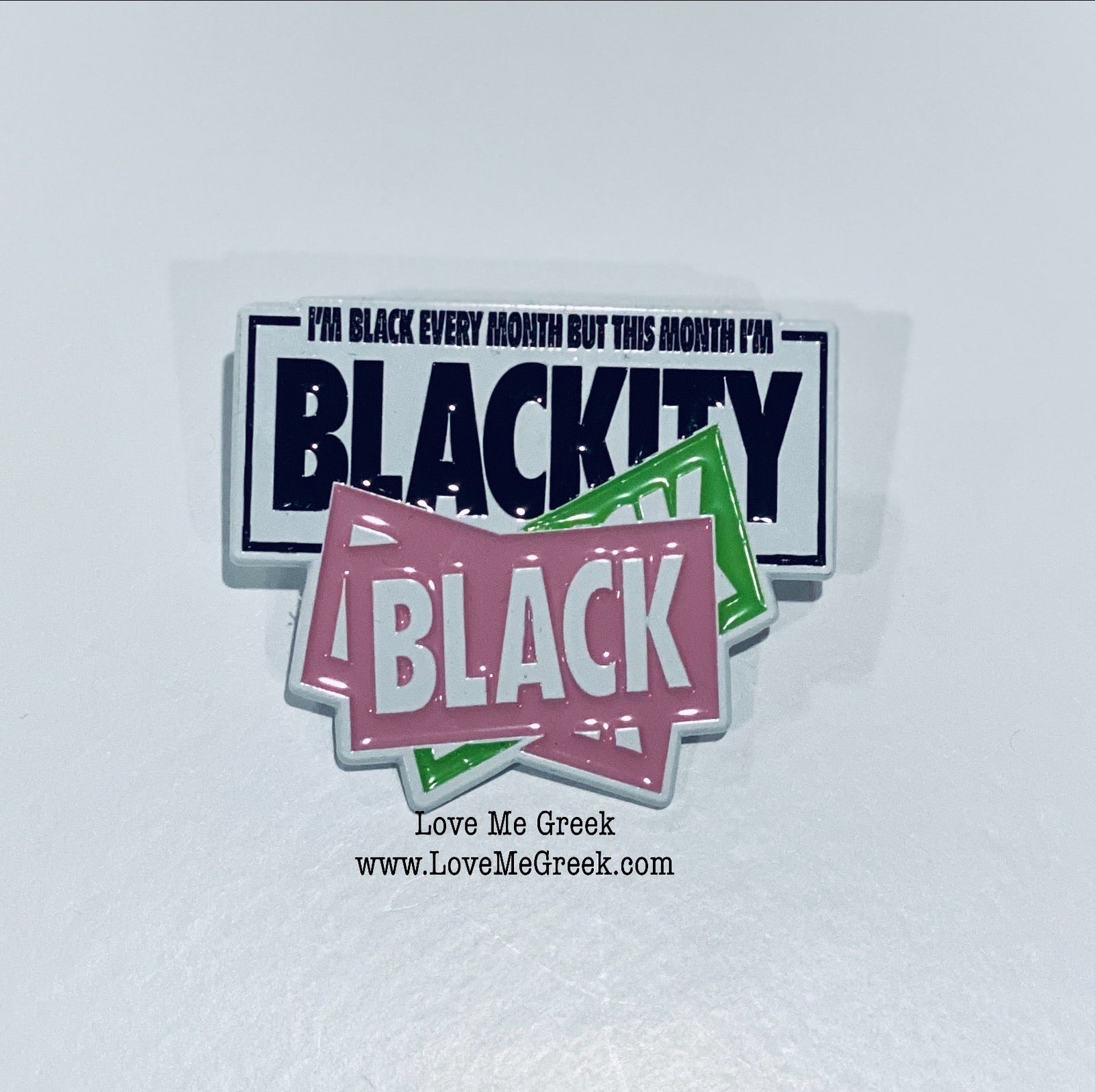 Blackity Black Pin – LoveMeGreek