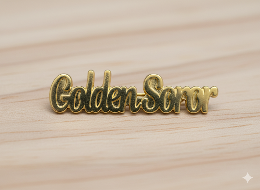 Golden Lapel Pin