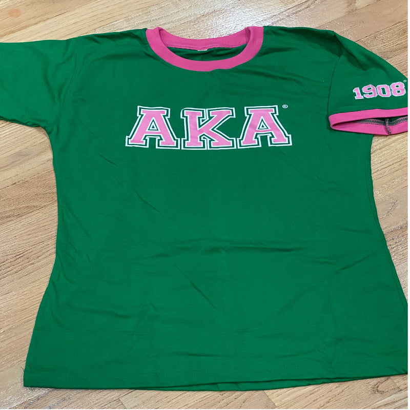 Green Ringer T-Shirt