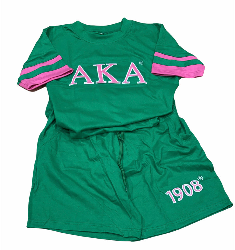 AKA Green Short Set