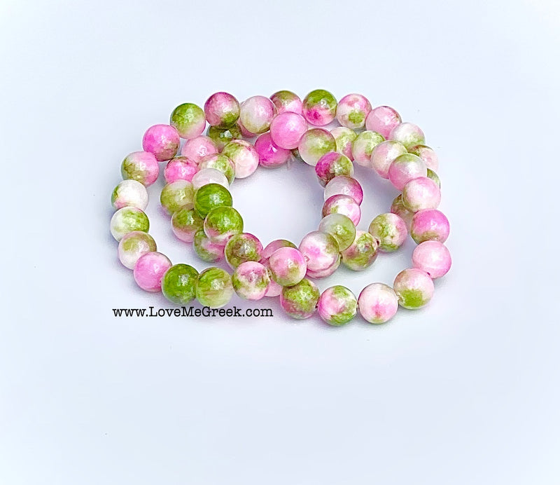 Jade Stone Bead Bracelet