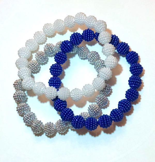 Mini Pearl beaded Zeta bracelets