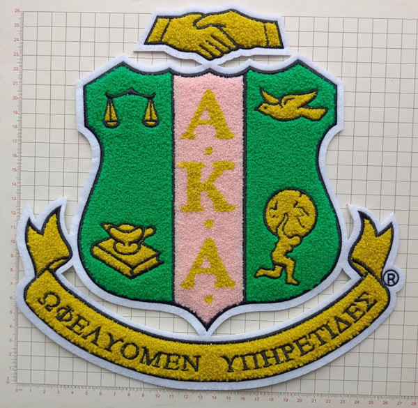 AKA Chenille Shield Patch