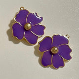 Purple Violet Flower (metal)